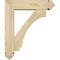 Ekena Millwork Imperial Arts and Crafts Rough Sawn Bracket w/ Offset Brace, Douglas Fir, 6"W x 22"D x 26"H BKT0604X22X26IMP03RDF - alternate 3